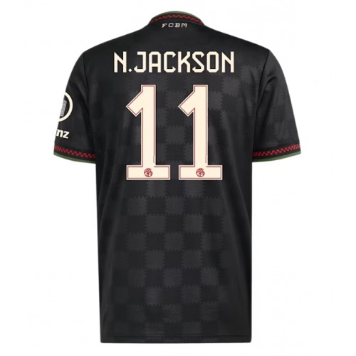 Lacne Muži Futbalové dres Bayern Munich Nicolas Jackson #11 2025-26 Krátky Rukáv - Tretina